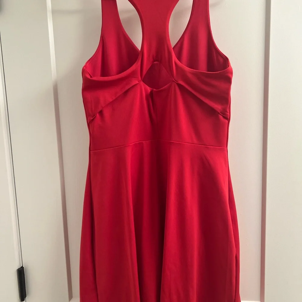 Girlfriend Colkective brand Bike Dress, bright red, size L. - Picture 4 of 8
